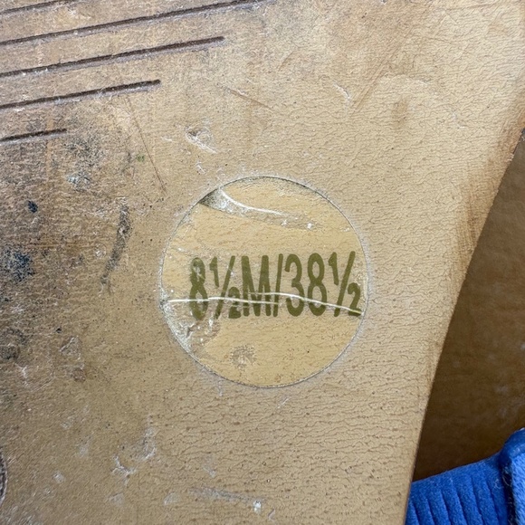 Arturo Chiang Blue Reptile Slide On Flat Sandals; Size 8.5; Heel Rise 0.25" - Picture 9 of 10